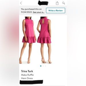 Brand new Trina Turk magenta sleeveless dress.